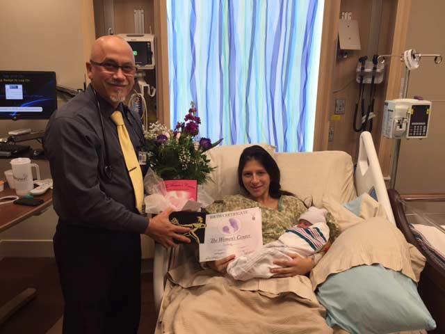 Dr. Carlos Rodrigues Delivers First Baby at Florida Hospital Orlando for The Women’s Center